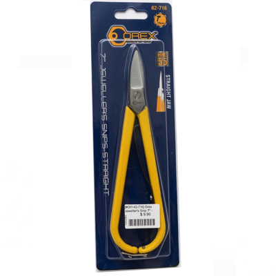 Orex 7"/180MM JEWELLERS SNIPS STRAIGHT JAW 62-716